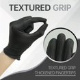 thumbnail image 4 of Guantes desechables de nitrilo negro Jointown, 3 mil, talla pequeña, 100 piezas, 4 of 6