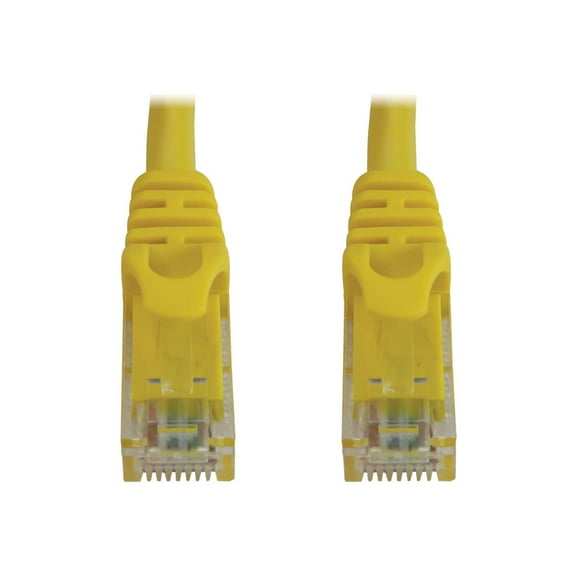 Eaton Tripp Lite Series Cat6a 10G Snagless Molded UTP Ethernet Cable RJ45 M/M PoE Yellow 6 ft. 1.8 m