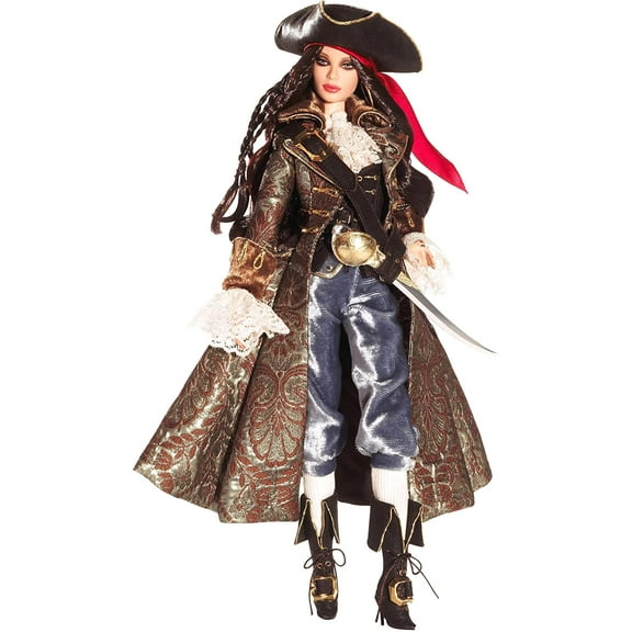 Barbie Gold Label Pirate Doll, 2007, with Accessories