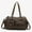 Dark Brown, variant on Large capacity crossbody bag, European and American style women's bag, niche washed tote motorcycle bag, bowling bag