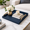 Blue-20" x 20" x 3", variant on Blue 20" x 20" x 3" Square Decorative Serving Tray with Handles for Home Decor