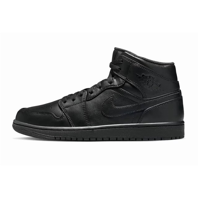 N I-K-E A i r-Jor-dan 1 Mid Black Size 7-15 US Mens Athletic Shoes Sneakers