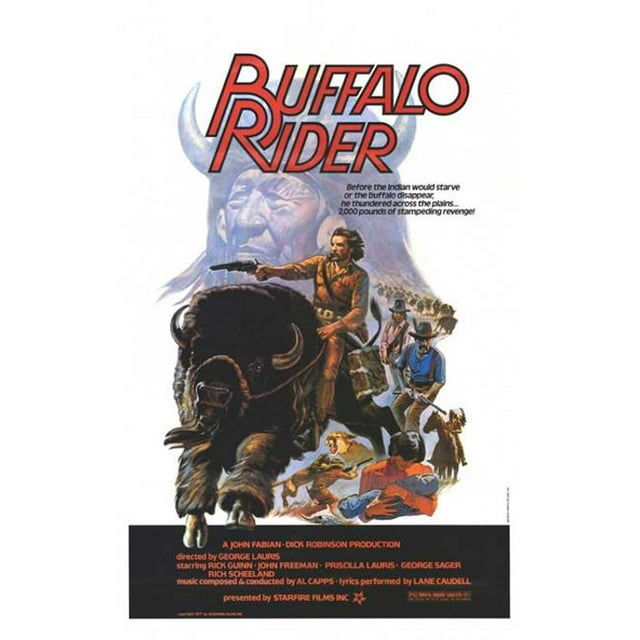 Pop Culture Graphics MOVAB21194 Buffalo Rider Movie Poster, 11 x 17