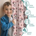 thumbnail image 3 of Blackout Kids Curtains,Pink Cow Strawberry Hat Pattern Childrens Insulated Curtains Set Of 2,Bedroom Essentials,Toddler Room Decor 42x54in(106x137cm), 3 of 5