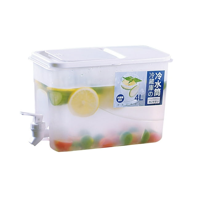 Dispensador 4 Litros Gran Capacidad Con Grifo Recipiente Limonada para Frías