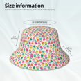 thumbnail image 3 of Fotbe Tulips Flowers Sombrero Tipo Pescador con Estampado – Sombrero de Sol de Algodón de Moda para Playa, Golf, Pesca, 3 of 6