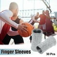 thumbnail image 2 of Unique Bargains 30pcs Breathable Finger Sleeves Thumb Braces Support Elastic Compression Protectors Gray, 2 of 6