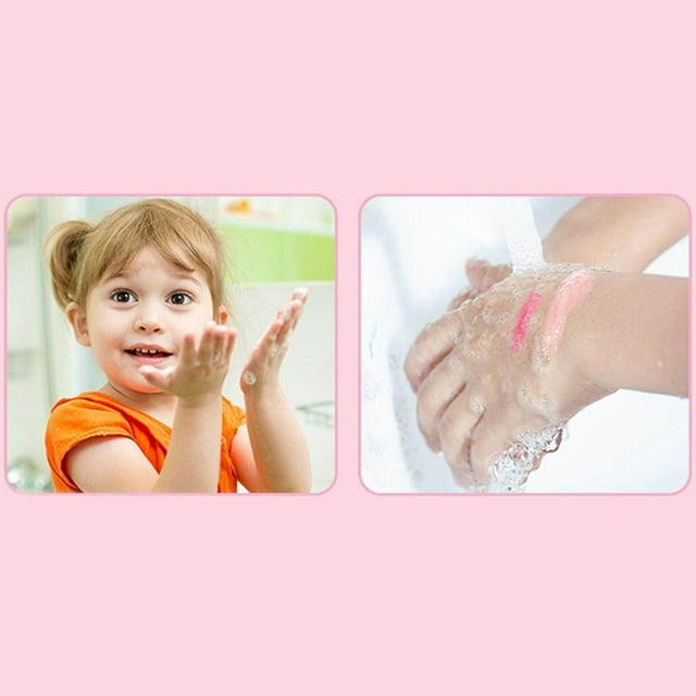 Langgg Ensemble de Maquillage pour Filles Palette Sac à Main Enfants Ombre à Paupières Jeu de Rôle Style 3