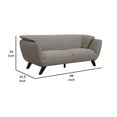 thumbnail image 5 of Naeli 86 Inch Sofa Compact Modern Design Plush Brown Linen Upholstery, 5 of 6