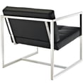 thumbnail image 3 of Ergode Hover Upholstered Vinyl Lounge Chair - Black, 3 of 4