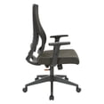 thumbnail image 3 of Vertical Mesh Back Chair in Black Frame with Black Linen Fabric Seat, 3 of 6