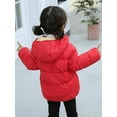 thumbnail image 4 of Chaqueta de abrigo para niños y niñas Abrigo cortavientos de dibujos animados con capucha y ropa de abrigo(Rojo/12-18 meses) Nituyy Chaqueta-GL715-FT37456A3, 4 of 5