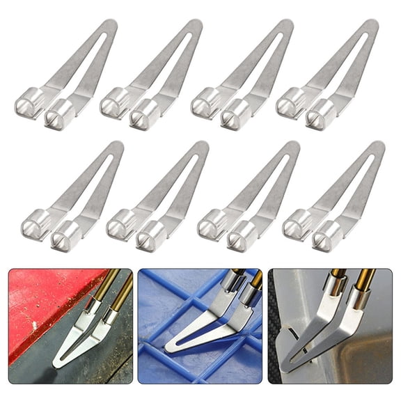 8pcs Smooth Head For Plastic Welding Tool Soldering Repair Iron Smooth Head