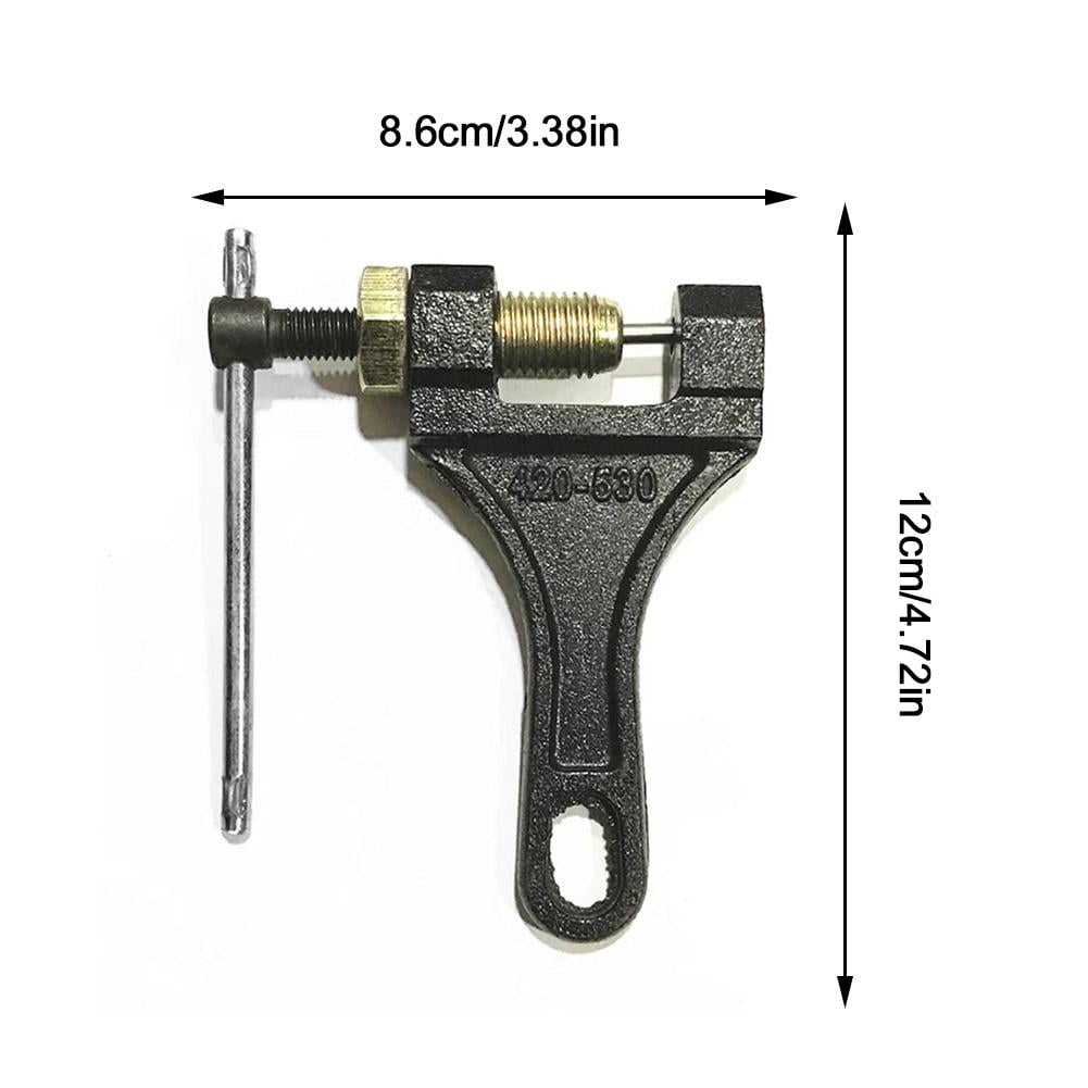 Heavy Duty Chain Breaker Tool for Motorcycle & Bicycle - 420-530 Link Splitter, Portable Metal Repair Kit