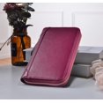 thumbnail image 2 of Yuhan Pretty Cartera Para Tarjetas De Crédito Para Mujer, De Piel Rfid, Pequeña Funda Para Tarjetas De Identificación (60 Ranuras Para Tarjetas, Color Morado Oscuro), 2 of 5