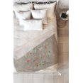 thumbnail image 1 of Society6 Allyson Johnson Floral I Love Your Face Fleece Throw Blanket Large 80" X 60", 1 of 2
