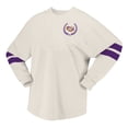 thumbnail image 2 of Women's Spirit Jersey Cream LSU Tigers Oversized T-Shirt, 2 of 3