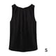 thumbnail image 2 of Guardurnaity Nueva blusa informal sin mangas con cuello de gasa a la moda para mujer de verano Ropa interior Negro S, 2 of 6