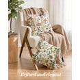thumbnail image 5 of Wrongduck Corduroy Throw Pillow Covers 18x18 - Set of 2 Decorative Spring Pillow Covers with Zipper Farmhouse Decor Cottage Throw Pillowcases for Couch Sofa Living Room Home Bedroom, PK Floral, 5 of 5