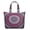 White-65, variant on Tropical Flower and Leaves Weekender Bag, Large Capacity Carry-On Tote with Secure Zipper Closure for Women