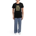 thumbnail image 4 of CafePress - CREAMSODA Women's Dark Pajamas - Women's Short Sleeve Print T-Shirt and Pants Dark Cotton Pajama Set, 4 of 7