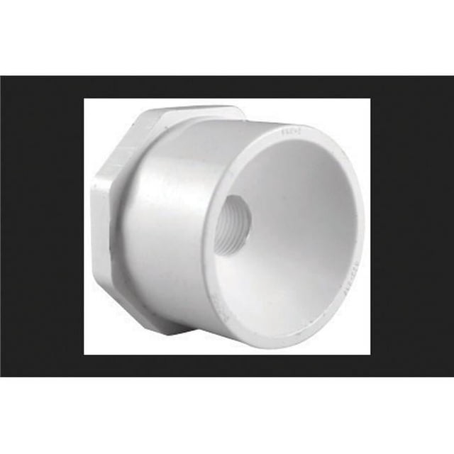 Charlotte Pipe & Foundry 4006862 3 x 1 in. PVC Pipe Reducing Bushing, Schedule 40 - White