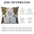 thumbnail image 5 of SHANXI Christmas Decorative Pillowcase Throw Pillow Cover, Farmhouse Merry Christmas for Sofa Bed Room Home Decor 18x18in, 5 of 5