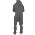 thumbnail image 4 of SWSMCLT Men's Cotton Onesies Pajamas Warm Long Sleeve Fall One Piece Sleepwear Hooded Soft Spring Winter Long Dark Grey X-Large, 4 of 5