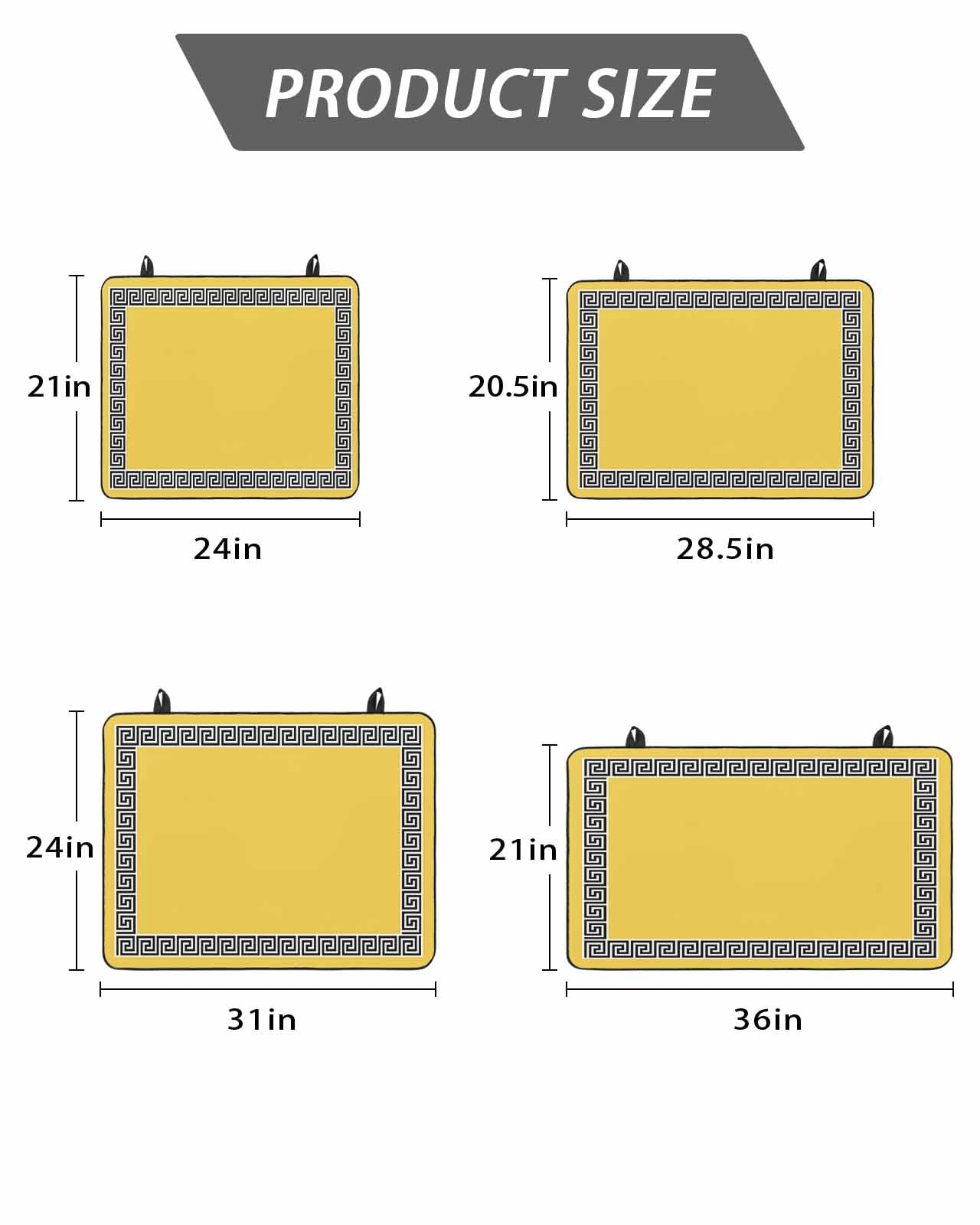 Stove Top Covers for Electric Stove, Yellow Glass Stovetop Cover Protector, Black White Modern Geometric Abstract Art Induction Cooktop Protector Oven Mat for Kitchen Countertop 24"x21"