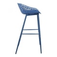 thumbnail image 4 of Moe's Home Collection Piazza Plastic Patio Bar Stools - Set of 2, Blue, 4 of 8