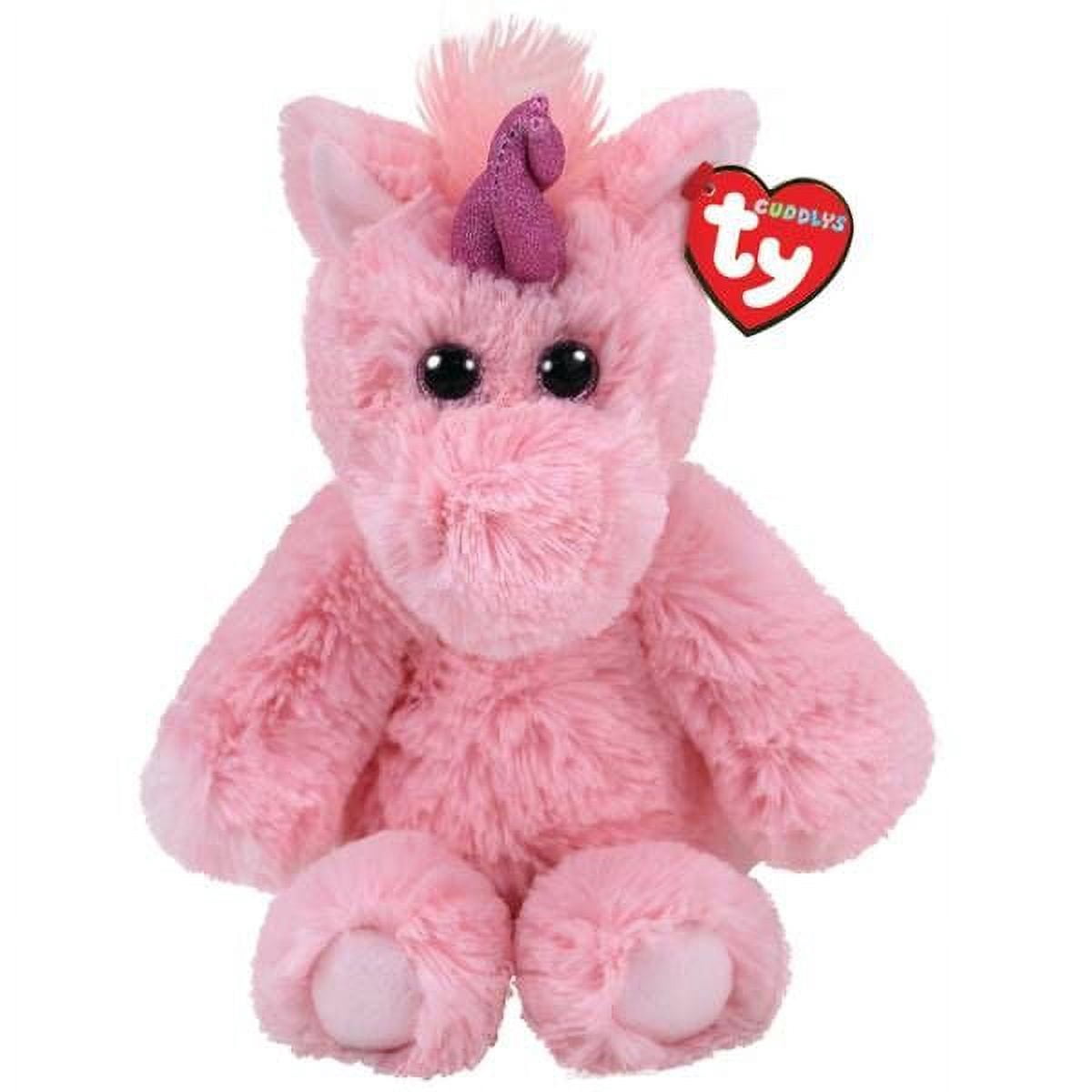 TY Cuddlys - ESTELLE the Pink Unicorn (Medium Size - 12 inch