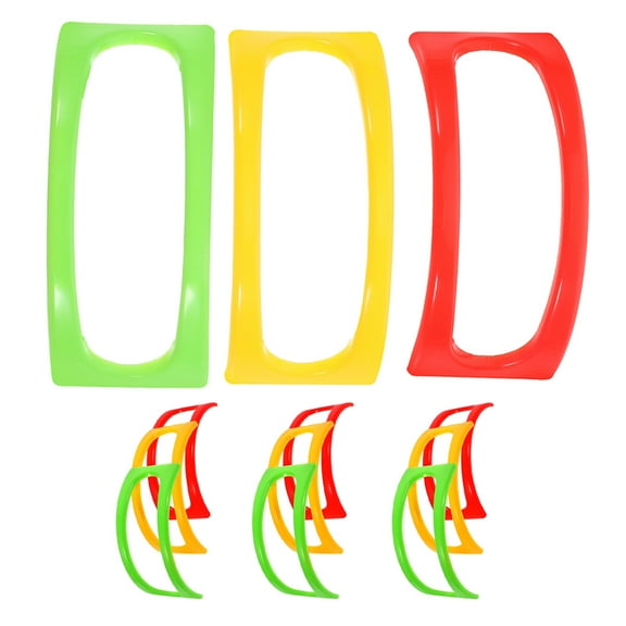 FRCOLOR 12PCS Taco Holder Stands Tray Plates Soft or Hard Shell Holder Taco Rack Tray Plates for Individual Serving Taco Party Supplies