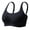 Black, variant on Women's High Impact Racerback Bra Women's Embroidery Thin Style Ventilate Large Size Bra without Steel Rim Beige L