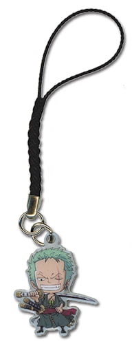 Cell Phone Charm - One Piece - New Chibi Zoro SD Metal Anime Licensed ge17093