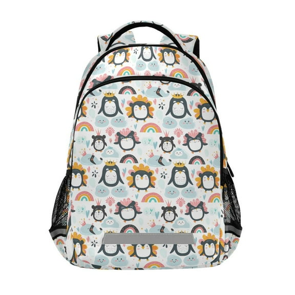 ALAZA Cute Cartoon Penguins Backpack Elementary School Bag Bookbag Travel Rucksack