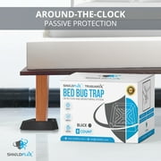 Bed Bug Trap — 8 Pack | TruGuard X Bed Bug Interceptors (Black) | Eco Friendly Bed Bug Traps for Bed Legs | Insect Detector, Interceptor, and Monitor for Pest Control and Treatment