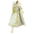 thumbnail image 2 of 18" Lighted White and Gold Angel in a Dress Christmas Tree Topper - Warm White Lights, 2 of 3