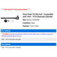 thumbnail image 2 of Front Outer Tie Rod End - Compatible with 1964 - 1970 Chevy Chevelle 1965 1966 1967 1968 1969, 2 of 2