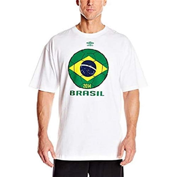 UMBRO World Cup Design Country Tee, White, XX-Large Tall