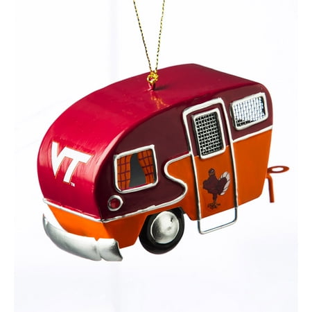 Virginia Tech Hokies Metal - Virginia Tech Hokies Metal Camper Ornament