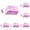 Pink, variant on 1 Pack 10cm/3.94in White Masking Tape Dispenser, One Hand Painter Tape Cutter, Portable Washi Tape Holder for Desktop Art Studio & DIY Craft Painting Projects