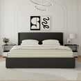 thumbnail image 4 of Upholstered 4 Drawers Storage Platform Bed,King Size,Black, 4 of 8