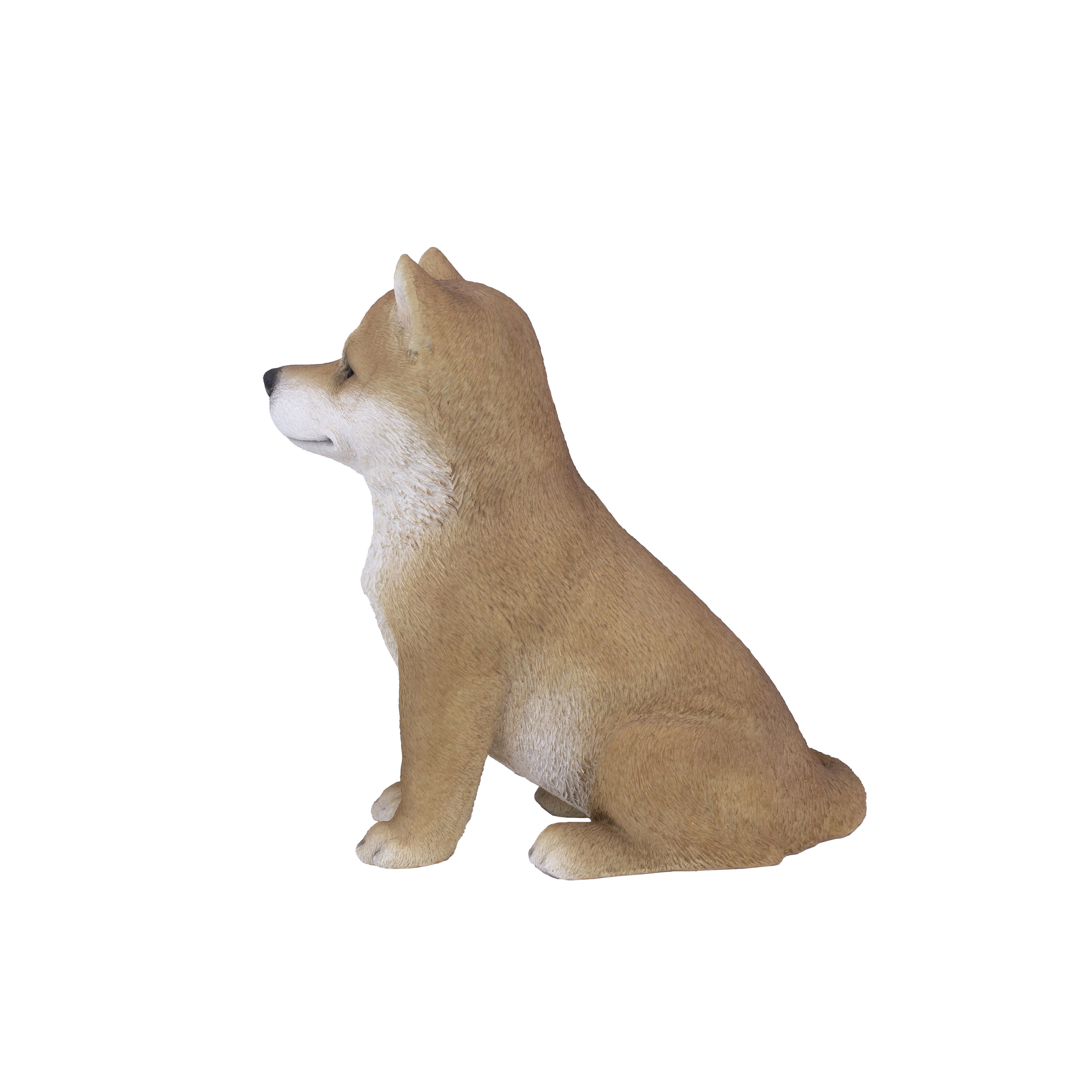 SOREAL Brown Shiba | Handpainted Decorative Puppy Statue for Home & Garden Decor | Premium Polyresin Dog Statue | Gift for Dog Lovers | Weather-Resistant Indoor/Outdoor Decor