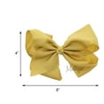 thumbnail image 2 of Motique Accessories 8 inch Grosgrain Hair Bow - Gold, 2 of 4