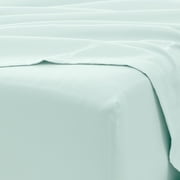 Noble Linens 4 Piece Solid Microfiber Bed Sheet Set, Mint, Full