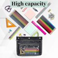 thumbnail image 4 of Expandable Pencil Pouch For 3 Ring Binder, 2 Pack Large Capacity Pencil Pouch With Zipper, Three Ring Clear Binder Pencil Case Suitable For School And, 4 of 5