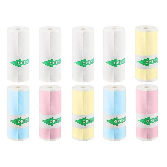 10 Of Thermal Paper Self Mini Stickers Thermal Pinter Paper (57 X 25 Mm) Thermal Paper For Children Instant Camera And Self Printable Sticker
