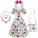 thumbnail image 1 of New Disney Mickey Mouse Daisy Baby Girl Cute Princess Dresses Kid Casual Dress Backless Toddler Cartoon Puff Sleeve Clothes 2-8T5-6T Gao Jinjia LED, 1 of 2