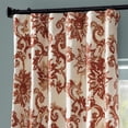 thumbnail image 3 of Indonesian Rust Printed Cotton Twill Curtain (1 Panel), Indonesian Rust, 50W X 120L, 3 of 6