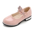 thumbnail image 6 of Viluyesy Girls Rhinestone Flats Summer Princess Dress Shoes Children Performance Ballet Dance School Party Wedding Shoes Pink Size 13 M, 6 of 10